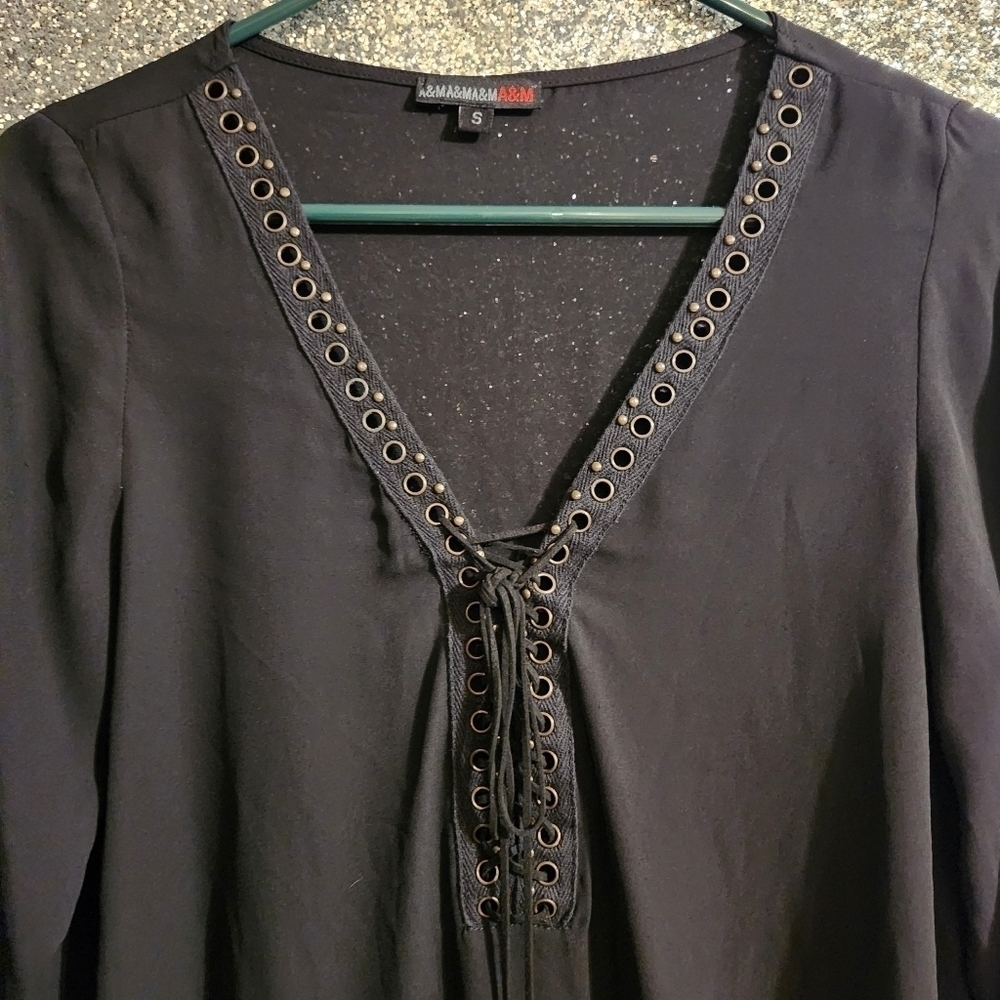 A&M clothing come rivet goth top - Picture 4 of 6